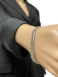 Witgouden Armband 0.72 ct Briljant Geslepen Diamant G / VVS - 18,5 cm