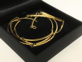 Set - 3 x 18 K Gouden Schakel Armbanden (bewerkt) - 29,29 g