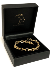 18 Karaat Massief Gouden Anker Schakel Armband - 19,5 cm / 25,65 g