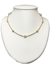 Venetiaans Collier Zoetwater Cultivé Parels - 40/44 cm (Verstelbaar) 12,9 g