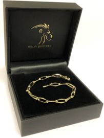 14 K Gouden Closed Forever Schakel Armband - 18,5 cm / 7,62 g