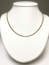 14 K Gouden S- Schakel Ketting - 45 cm / 8,9 g / 3 mm