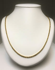 14 K Massief Gouden Koningsketting Byzantijns - 60 cm / 31,3 g / 3 mm