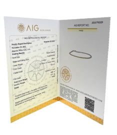 Witgouden Tennis Armband 1.88 ct Briljant Geslepen Geel Diamant NF Yellow SI2