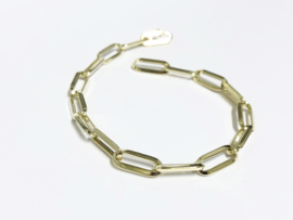 14 K Gouden Bedel Schakel Armband - 21 cm / 13,85 g