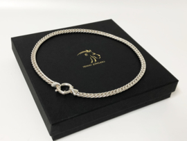 Zilveren Gourmet Slot Collier - 45 cm / 55,55 g