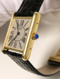 Cartier Vermeil Tank Quartz Inclusief Doos en Certificaat - Dames Polshorloge