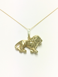 14 K Gouden Hanger - Leeuw