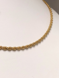 14 K Gouden Koord Collier - 46 cm