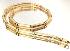 18 K Gouden Schakel Collier / Choker (rond) - 46 cm / 28,97 g