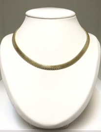 14 K Gouden Milanese Schakelketting - 44,5 cm / 56,5 g