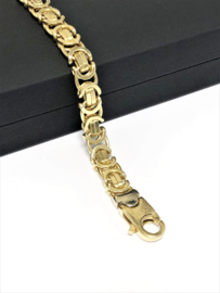 14 K Gouden Konings Armband - 22 cm / 26,51 g / 6,5 mm