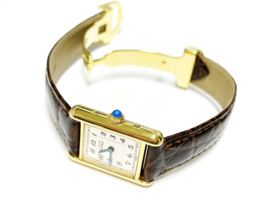 Must de Cartier Tank Quartz Dames Polshorloge Deployant Buckle