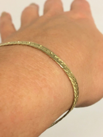 14 K Gouden Gourmet Schakel Armband (gewalst) - 19 cm