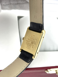 Must de Cartier Tank Large Quartz 590005 Ivory Roman Dial Unisex Polshorloge - Garantie
