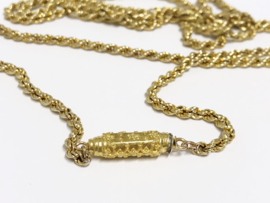 Antiek 14 K Gouden Koord Collier Jaren '20- 100 cm / 13,95 g