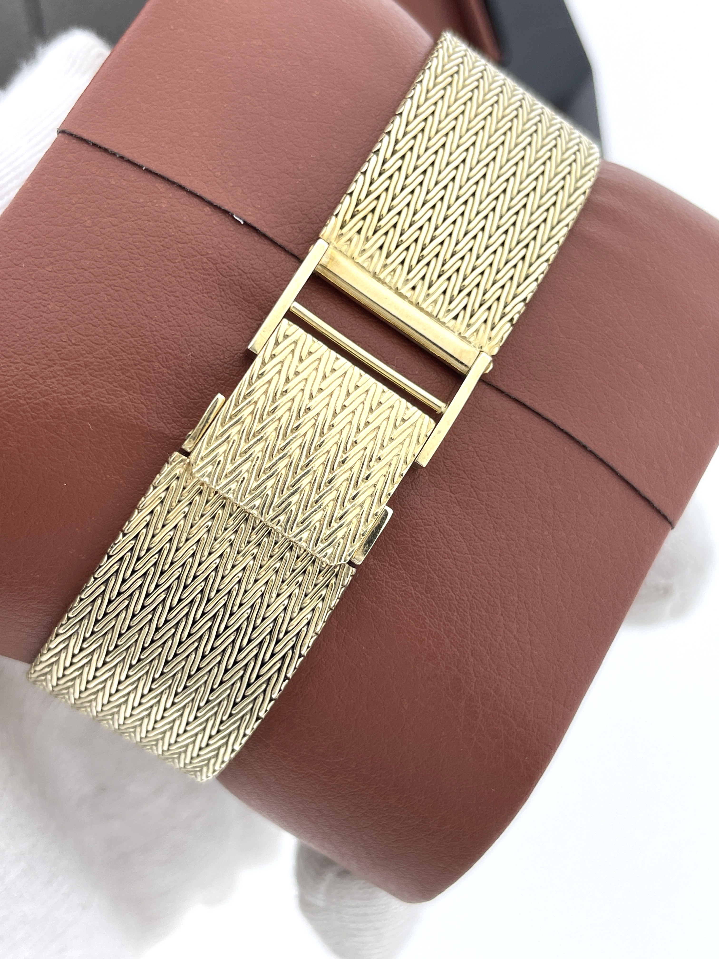 Chamont 14 Karaat Gouden Heren Horloge Quartz Milanese Band Jaren '90