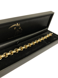 14 K Gouden Jasseron Schakel Armband - 20 cm / 25 g / 9 mm