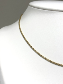 18 K Gouden Vossenstaart Collier - 40 cm / 9,2 g / 2 mm