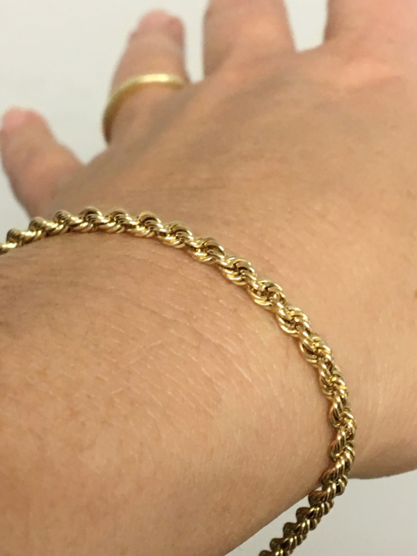 Minister musical Klaar 14 K Gouden Koord Armband - 22,5 cm / 7,9 g | Gouden Armbanden | TIEMAN  JUWELIERS - Goud verkopen Enschede Almelo Hengelo Overijssel