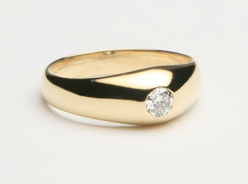 Verfijnen Naar is meer dan Antiek 14 K Gouden Heren Pink Ring 0.25 crt Briljantgeslepen Diamant F / IF  | Heren Ringen Verkocht | TIEMAN JUWELIERS - Goud verkopen Enschede Almelo  Hengelo Overijssel