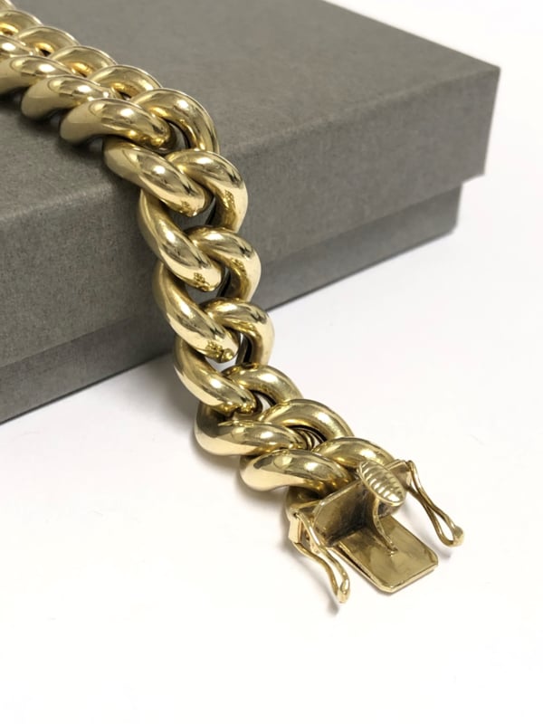 Ontevreden aansporing Open Grove 14 K Gouden Gourmet Schakel Armband - 21 cm / 32,25 g | Armbanden  Verkocht | TIEMAN JUWELIERS - Goud verkopen Enschede Almelo Hengelo  Overijssel