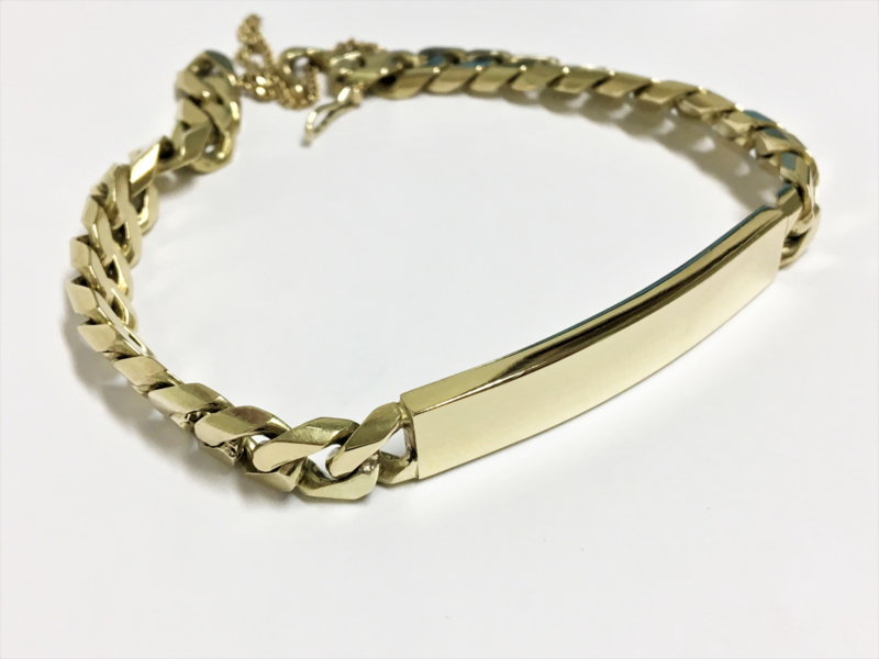Weigeren Offer Kluisje 14 K Massief Gouden Gourmet Plaat Armband - 22,3 cm / 47,45 g | Armbanden  Verkocht | TIEMAN JUWELIERS - Goud verkopen Enschede Almelo Hengelo  Overijssel