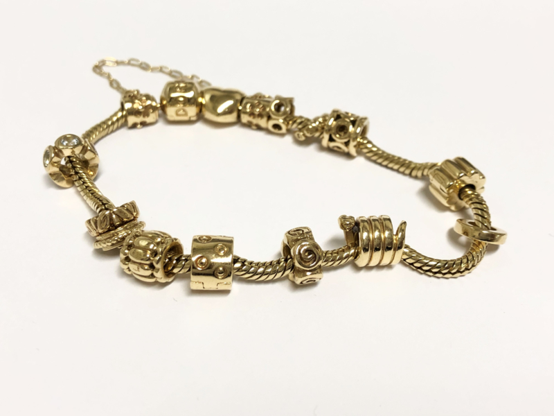 PANDORA - 14 Karaat Gouden Bedels | Gouden Armbanden | TIEMAN JUWELIERS verkopen Enschede Almelo Hengelo Overijssel