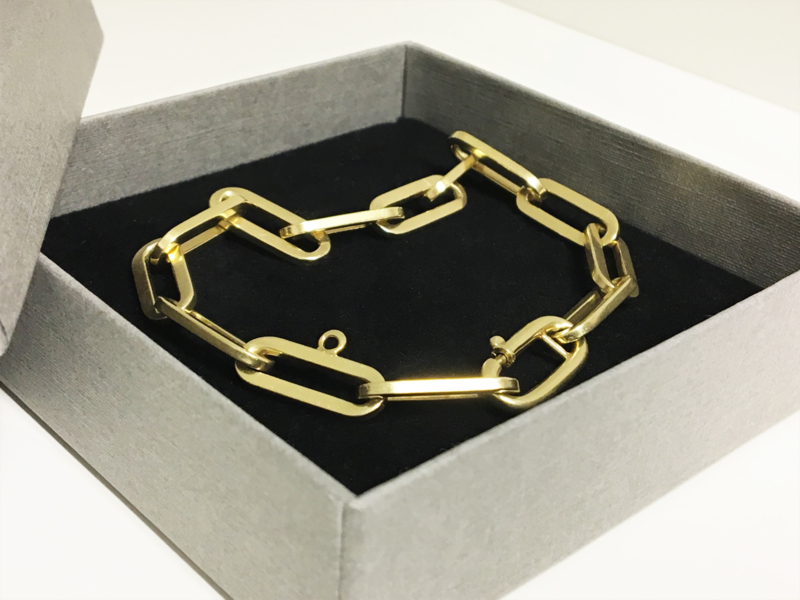 Luipaard slachtoffers kwaadheid de vrije loop geven 14 K Gouden Bedel Armband - 21 cm / 19,73 g | Armbanden Verkocht | TIEMAN  JUWELIERS - Goud verkopen Enschede Almelo Hengelo Overijssel