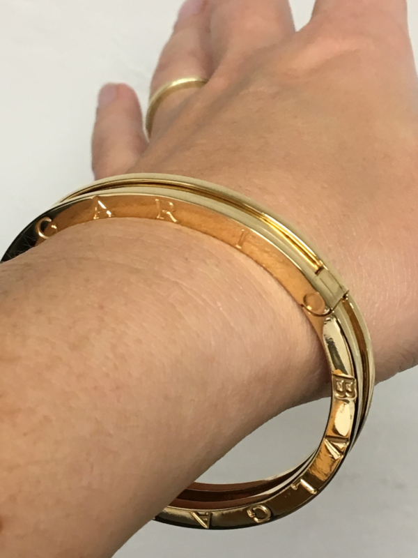 18 K Massief Gouden Slaven Armband 