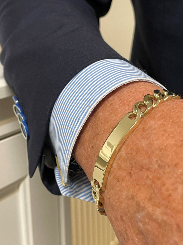 blozen verzameling Stereotype 14 K Massief Gouden Gourmet Plaat Armband Heren - 20 cm / 57,3 g / 9 mm | Gouden  Armbanden | TIEMAN JUWELIERS - Goud verkopen Enschede Almelo Hengelo  Overijssel