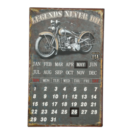 Metalen fotokalender - Biker