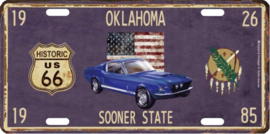 license plate Oklahoma