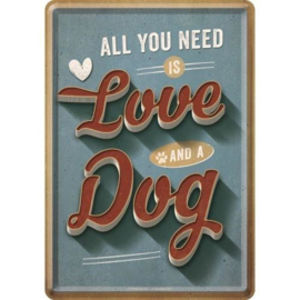 Postcard Love dog