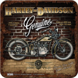 Harley Davidson Brick Wall