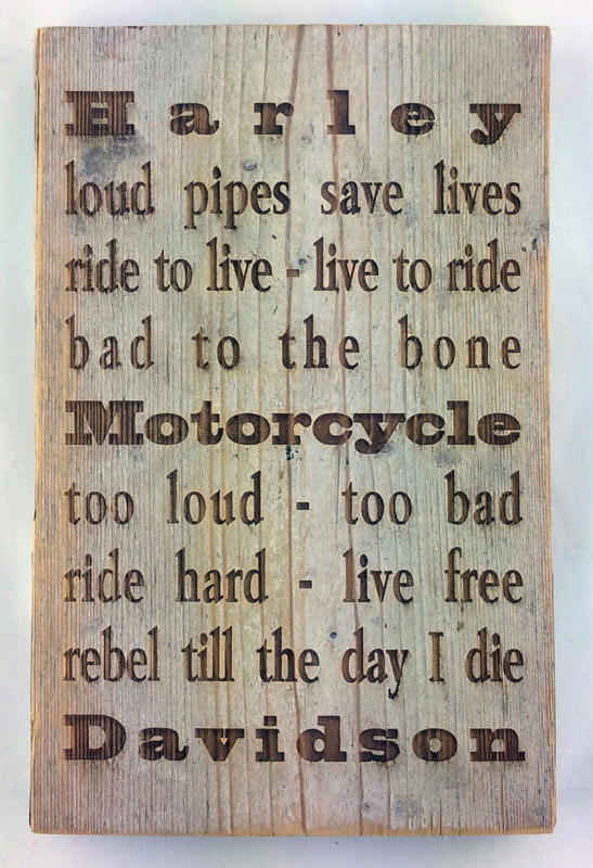 Motorcycle tekstbord