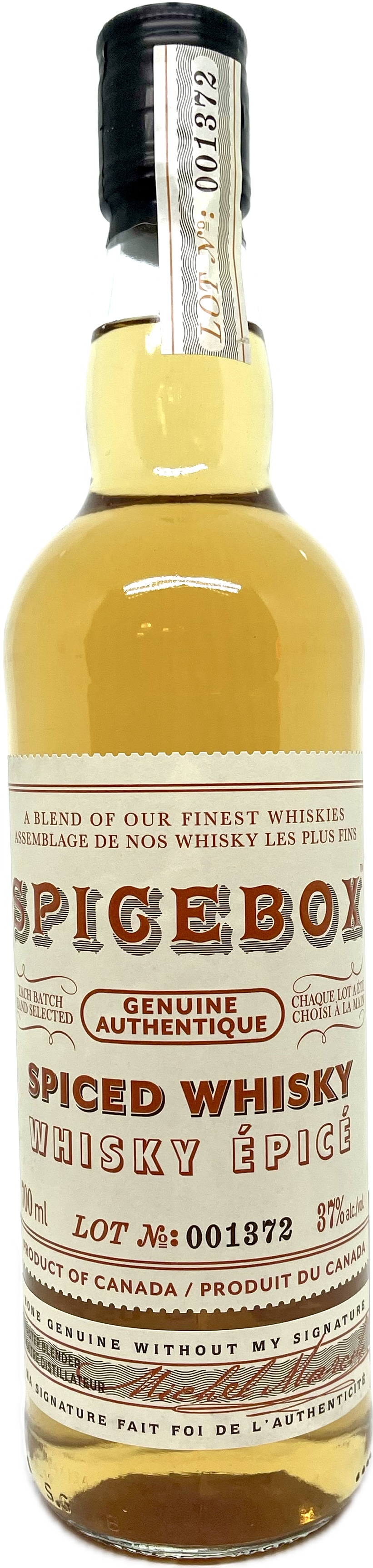 Spicebox spiced canadian Whisky