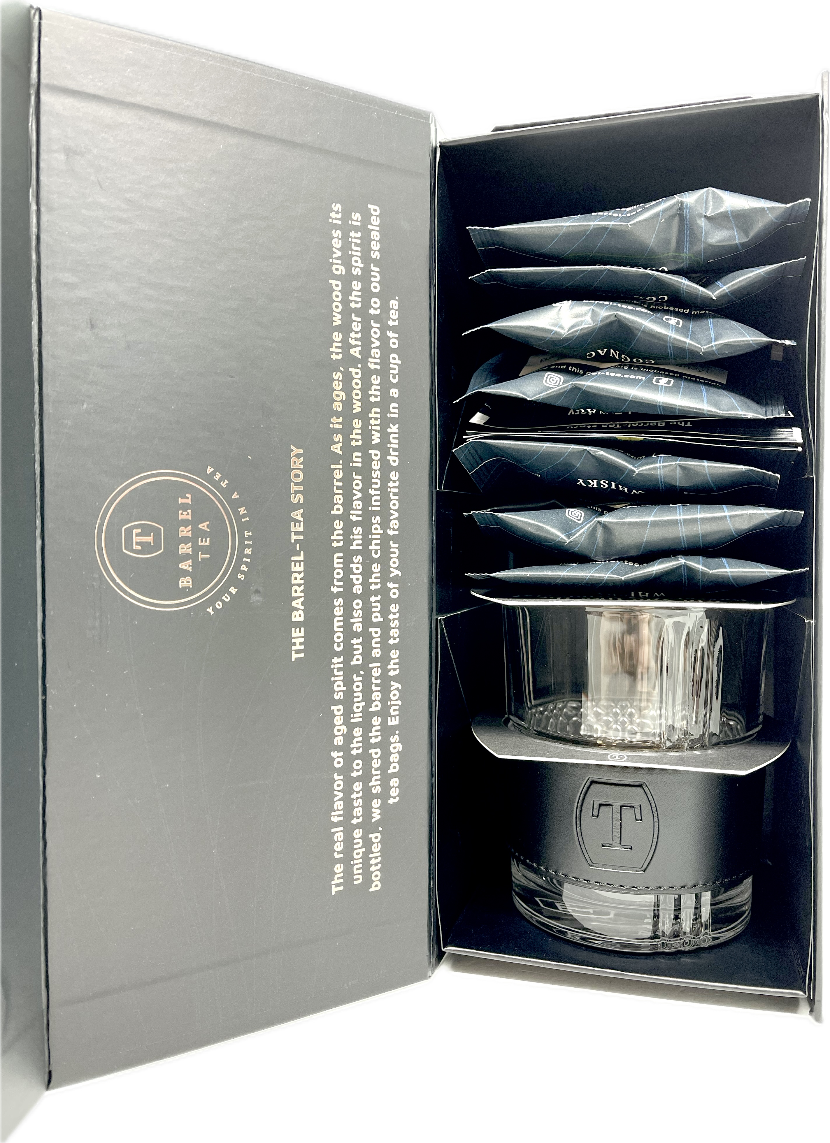 Barrel Tea set 12x Barrel-tea  met glas
