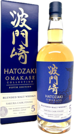 Hatozaki Omakase fifth edition. 5Y blended malt Sakura cask