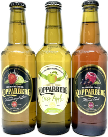 Kopparberg premium Cider (diverse smaken á € 2,99 verkrijgbaar in onze winkel)