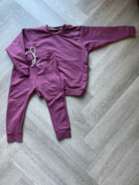 Joggingpak rodekool mauve