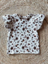 T-shirt rushe flower brown