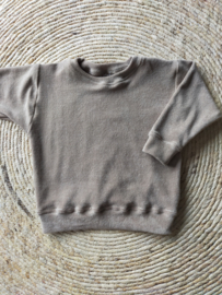 Sweater badstof camel