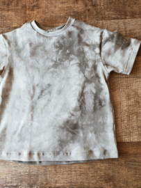 T-shirt tiedye grijsgroen