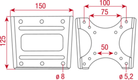 DMT LCD-202 LCD Bracket Flatmount