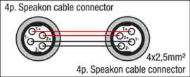 DAP-Audio FS14 - Speakon > Speakon, 4 x 2,5mm2 3m