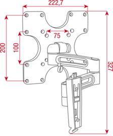 DMT LCD-106 LCD Bracket Long