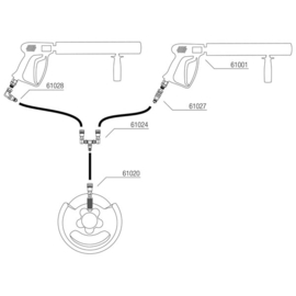 Showtec CO2 Bottle to 3/8 Q-Lock adapter