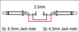 DAP-Audio FS01 - Jack mono > Jack mono, 2 x 1,5mm2 1,5m