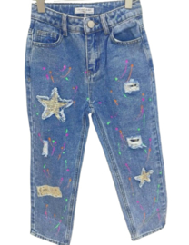 Gave star jeans met glitterx 